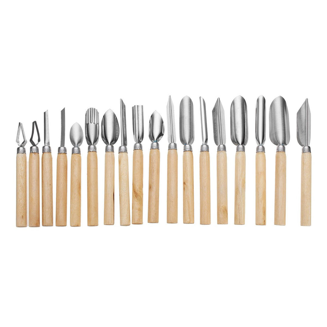 80Pcs Portable Carving Tool Vegetable Food Fruit Wood Box Carving Cutter Set Image 8