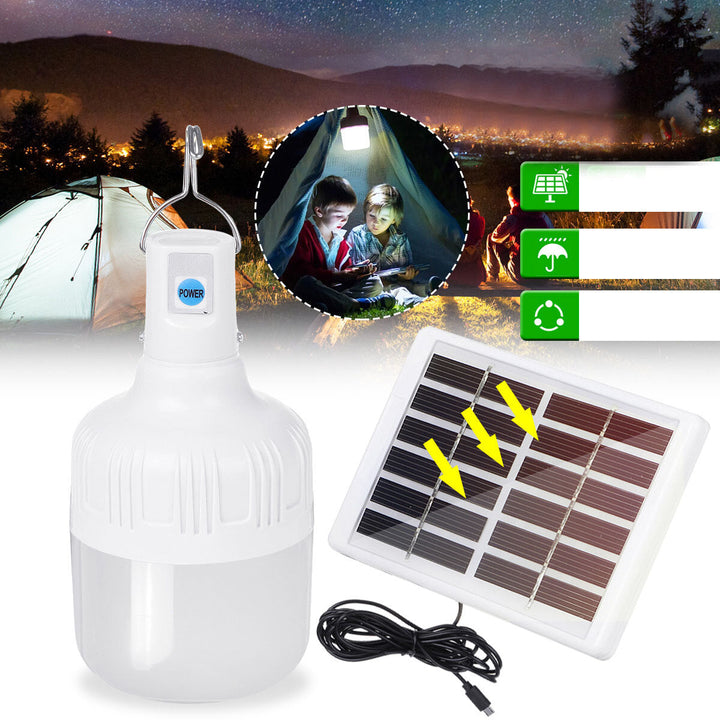 80W Waterproof USB Charging Solar Charging Camping Light Solar Light Fishing Lamp Hooking Lighting Image 5