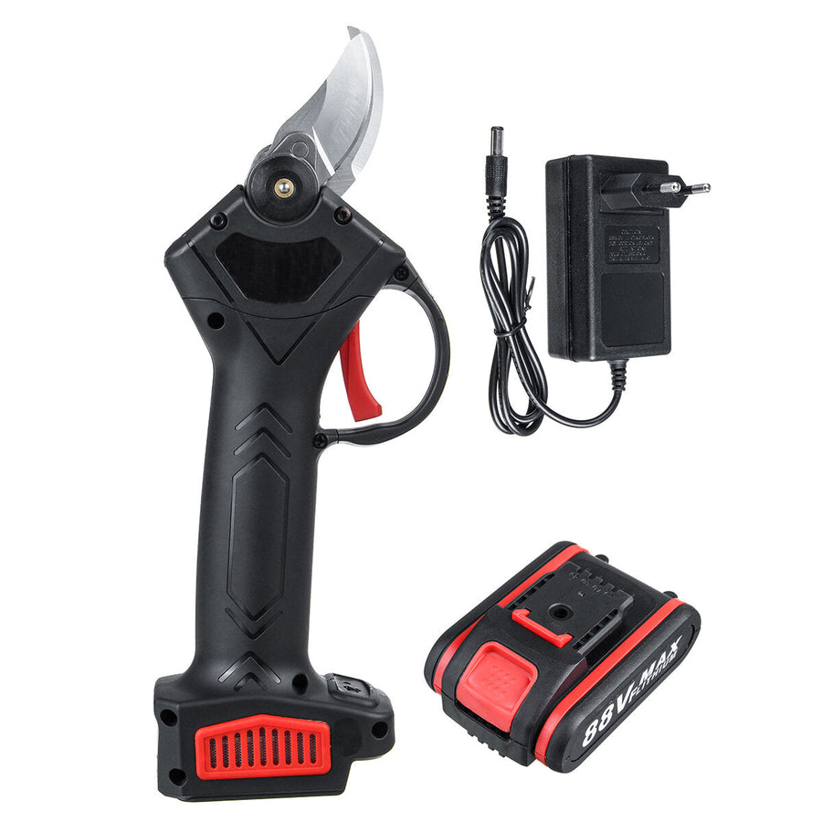 88V Cordless Rechargeable Electric Pruning Shears Secateur Branch Cutter Scissor Image 1