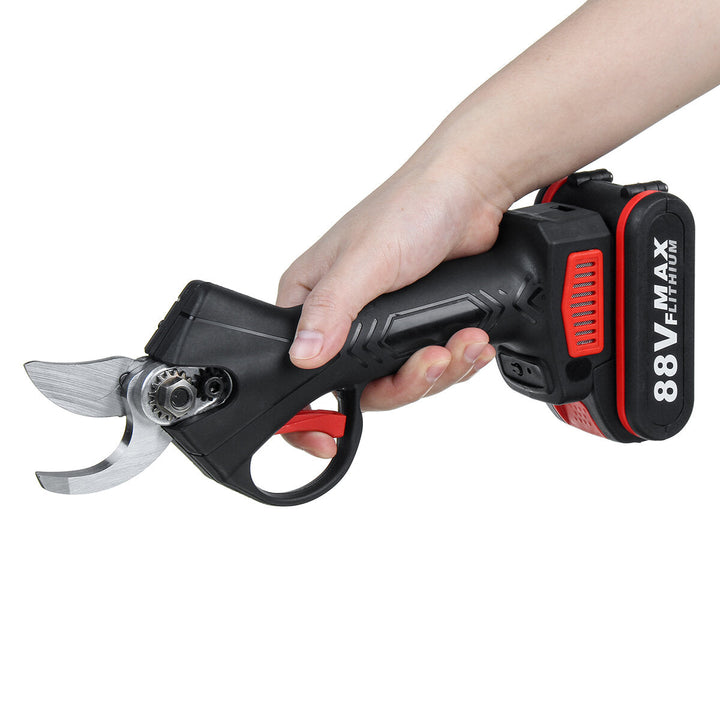 88V Cordless Rechargeable Electric Pruning Shears Secateur Branch Cutter Scissor Image 7