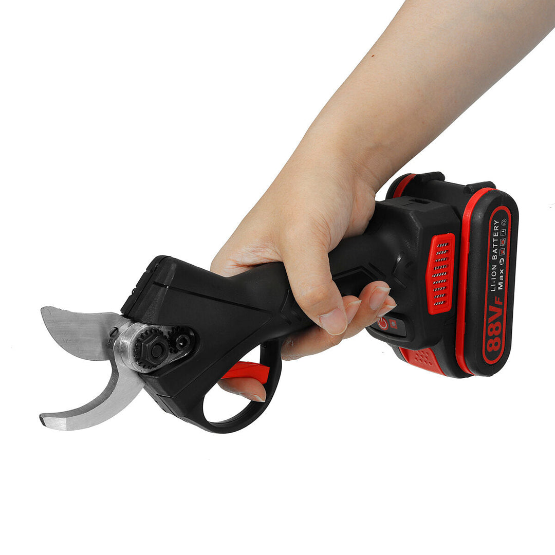 88VF 2IN1 Cordless Electric Chain Saw Pruning Shears Scissor Woodworking Tool Image 4