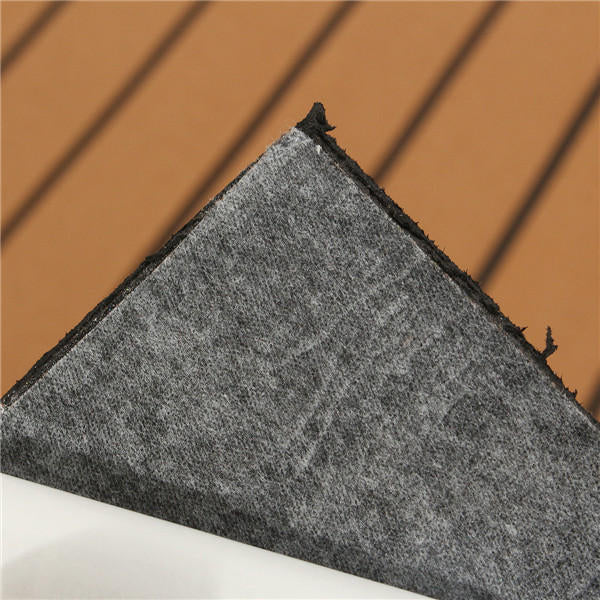 89x230cmx6mm Dark Brown With Black Lines Boat EVA Foam Faux Teak Decking Sheet Image 8