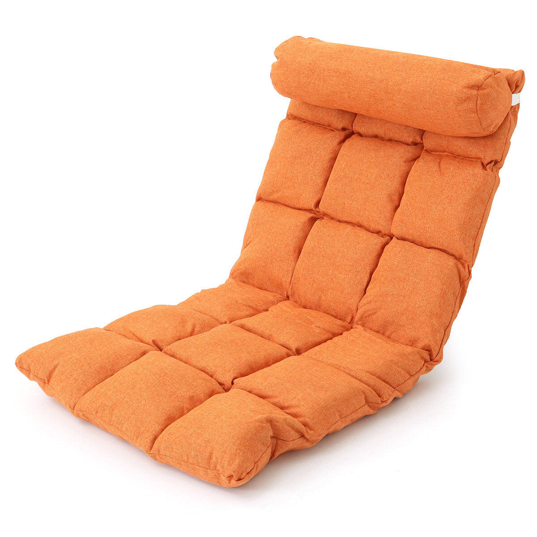 Adjustable 14-Position Floor Chair Cushion Folding Lazy Gaming Sofa Chair Pillow Cushion Home Office Small Sofa Image 5