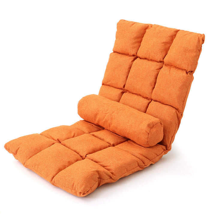 Adjustable 14-Position Floor Chair Cushion Folding Lazy Gaming Sofa Chair Pillow Cushion Home Office Small Sofa Image 9