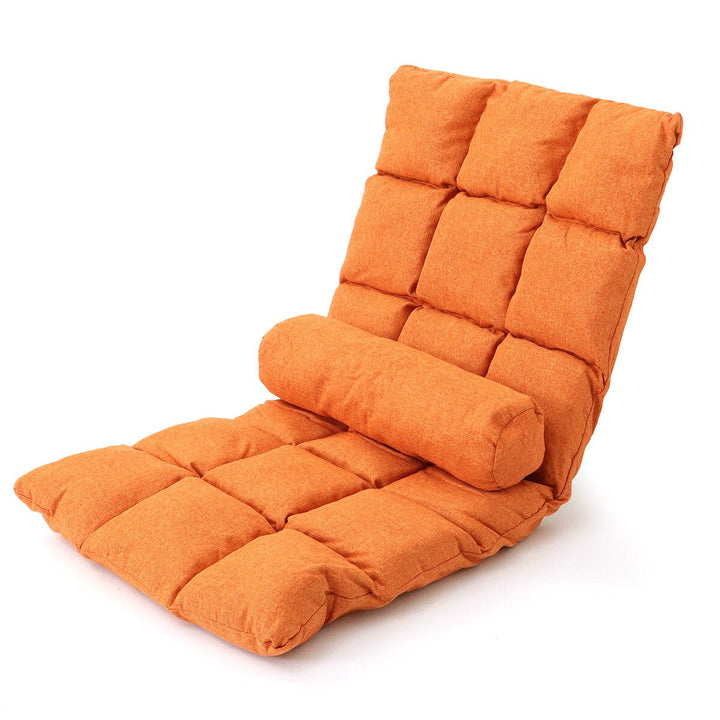 Adjustable 14-Position Floor Chair Cushion Folding Lazy Gaming Sofa Chair Pillow Cushion Home Office Small Sofa Image 1