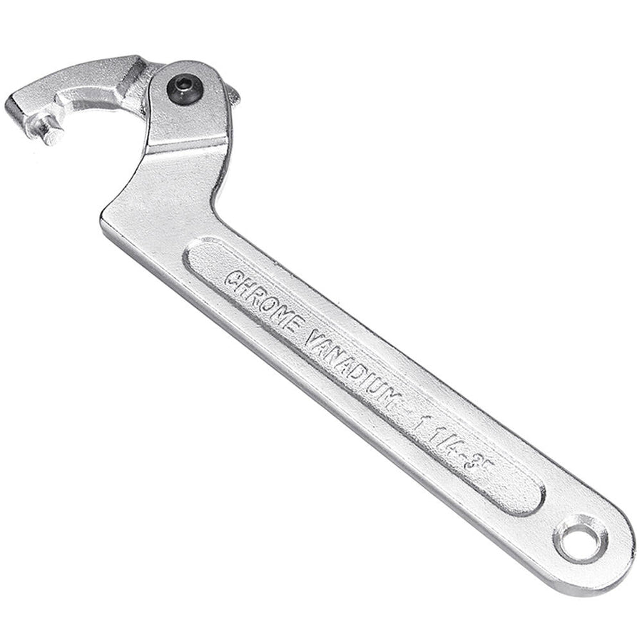 Adjustable Hook C Type Wrench Spanner Tool Nuts Bolts Hand Tool 19-51mm 32-76mm 51-120mm with Scale Image 1