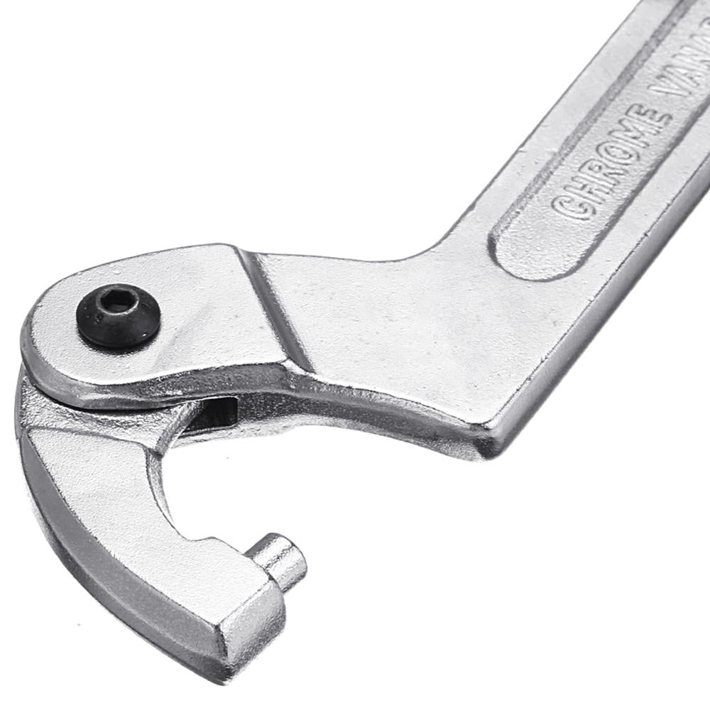 Adjustable Hook C Type Wrench Spanner Tool Nuts Bolts Hand Tool 19-51mm 32-76mm 51-120mm with Scale Image 3