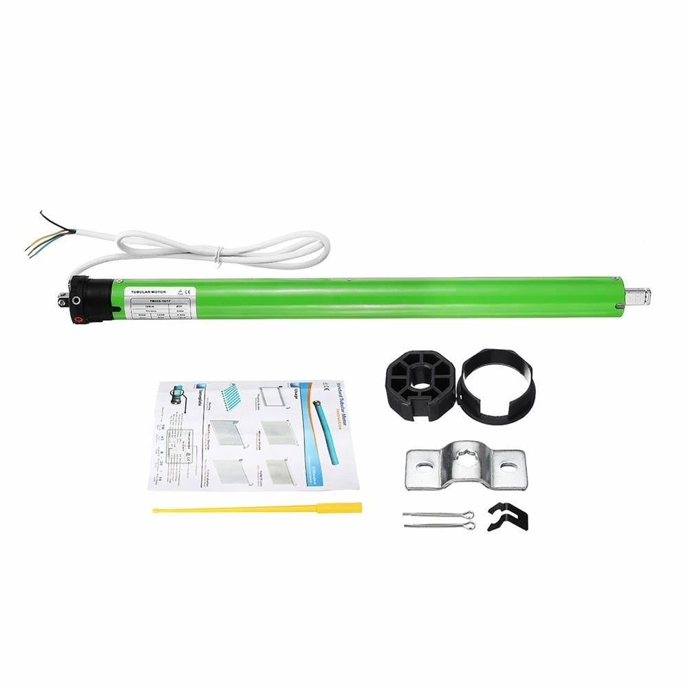 AC 220V 145W 0.65A 35mm DIY Electric Roller Blind Shade Tubular Motor Kit Set 17RPM Image 1