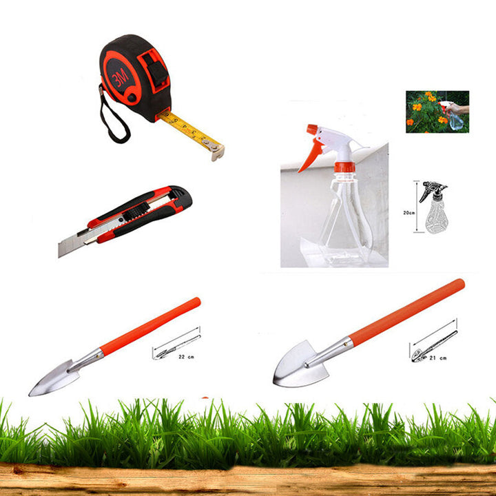 Aluminum Alloy Garden Tool Box Elbow Branch Shears Big Wood Saw Aluminum Alloy Shovel 12 Piece Garden Tool Set Image 3