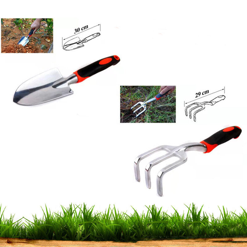 Aluminum Alloy Garden Tool Box Elbow Branch Shears Big Wood Saw Aluminum Alloy Shovel 12 Piece Garden Tool Set Image 4