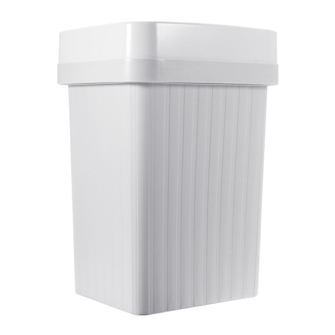 Automatic Intelligent Sensor Trash Bin Household Living Room Kitchen Bedroom Bathroom Trash Plastic Bin Image 3