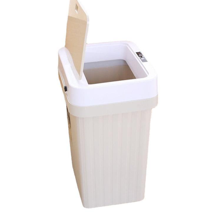 Automatic Intelligent Sensor Trash Bin Household Living Room Kitchen Bedroom Bathroom Trash Plastic Bin Image 9