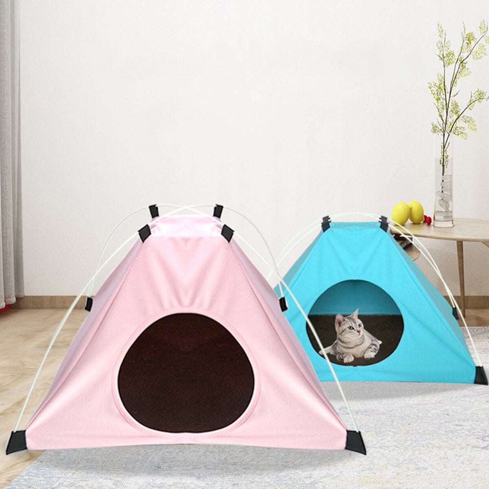 Berber Fleece Folding Pet Tent Washable Puppy Cat Play Teepee Mat Dog Cat Sleeping Pad Image 2