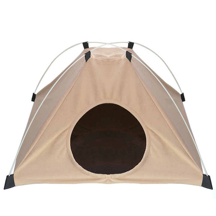 Berber Fleece Folding Pet Tent Washable Puppy Cat Play Teepee Mat Dog Cat Sleeping Pad Image 6