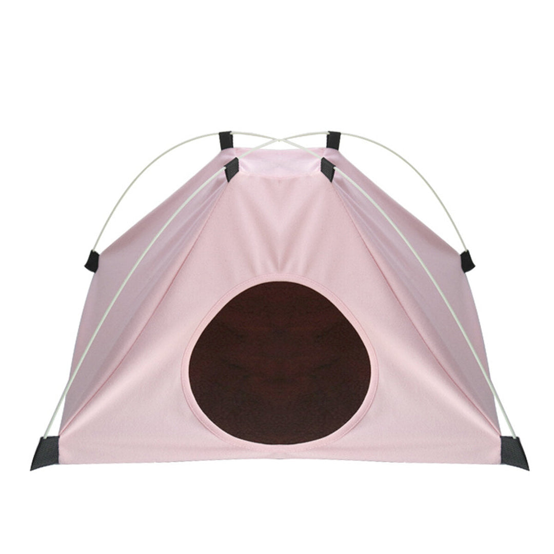 Berber Fleece Folding Pet Tent Washable Puppy Cat Play Teepee Mat Dog Cat Sleeping Pad Image 1