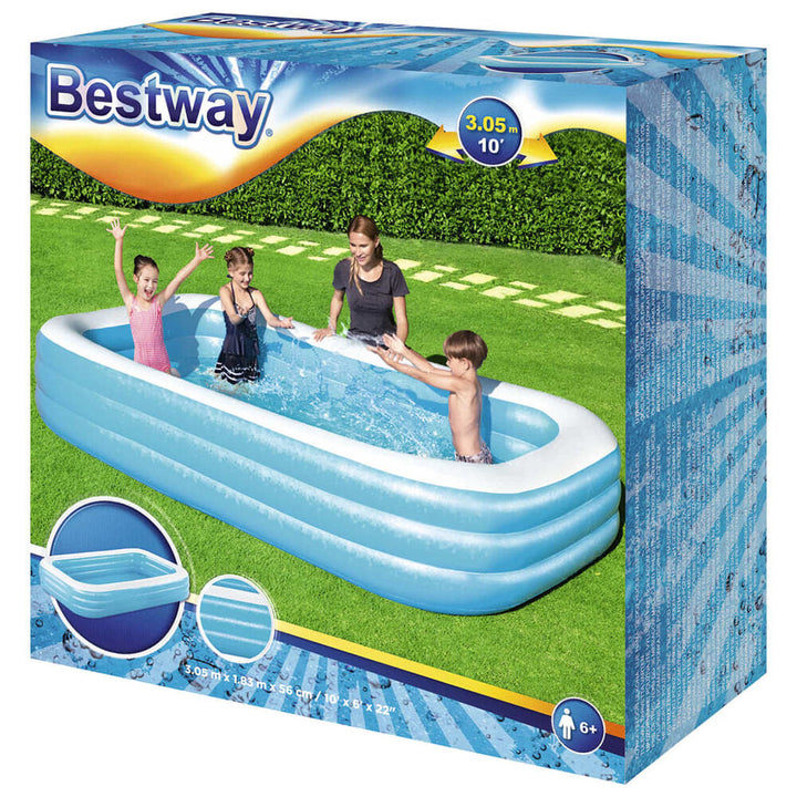 Bestway Inflatable Rectangular Pool 1161L (307 gal) Inflatable Swimming pool 30518356 cm Suitable For Outdoor, Patio, Image 2