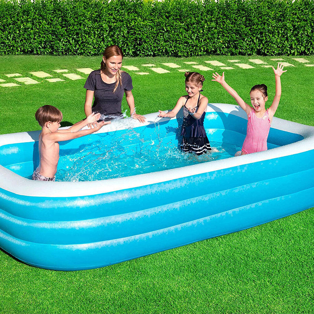 Bestway Inflatable Rectangular Pool 1161L (307 gal) Inflatable Swimming pool 30518356 cm Suitable For Outdoor, Patio, Image 4