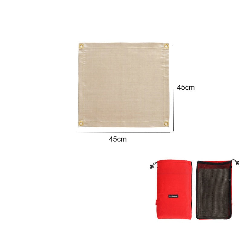 Barbecue Fire Mat Camping Fireproof Cloth Picnic BBQ Heat Insulation Pad High Temperature Anti-Scald Flame Retardant Image 7