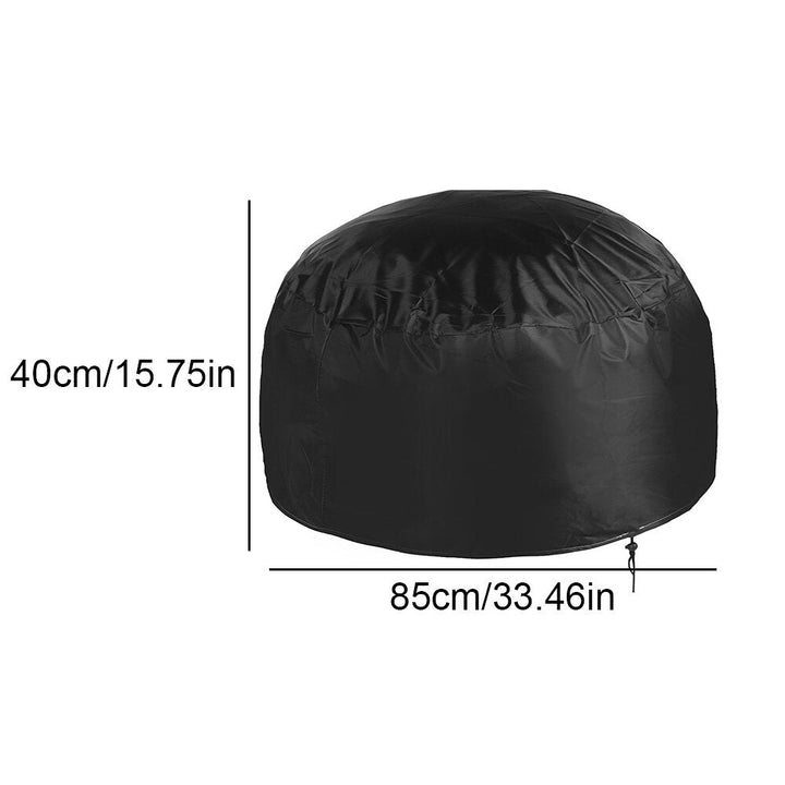 BBQ Gill Cover Waterproof UV Protector Gas Charcoal Burner Round Cover Outdoor Camping Picnic Image 1