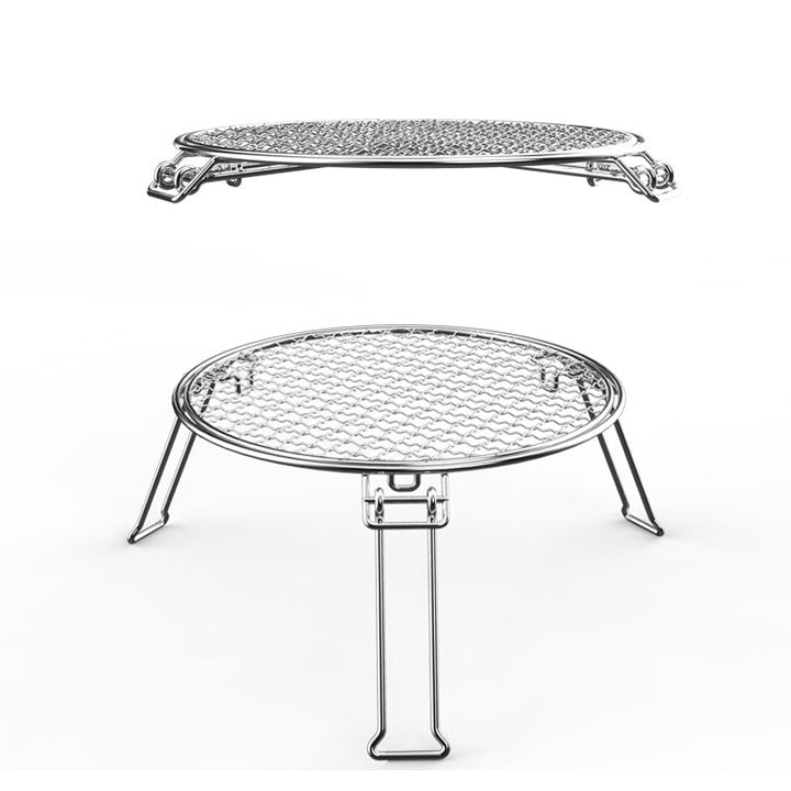 BBQ Barbecue Stainless Steel Plate Camping Gridiron Outdoor Cooking Tools Folding Portable BBQ Grill Barbecue Image 1