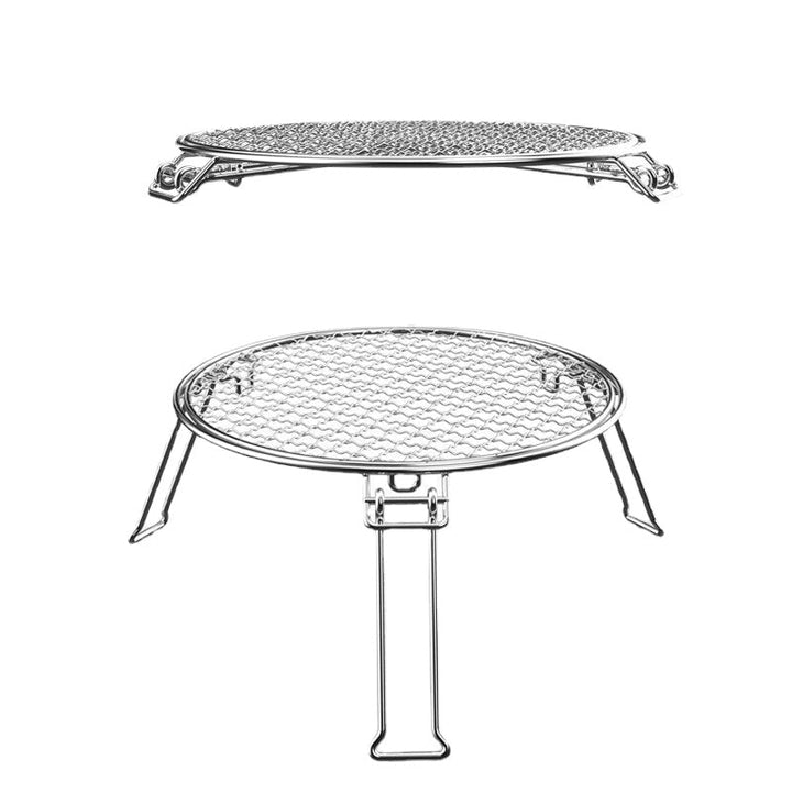 BBQ Barbecue Stainless Steel Plate Camping Gridiron Outdoor Cooking Tools Folding Portable BBQ Grill Barbecue Image 7