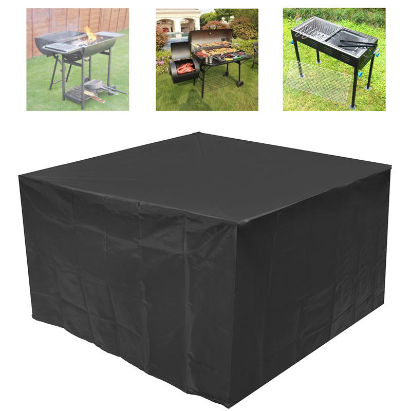 Black Waterproof BBQ Cover Outdoor Rain UV Proof Canopy Dust Protector BBQ Mat Accessories Image 1