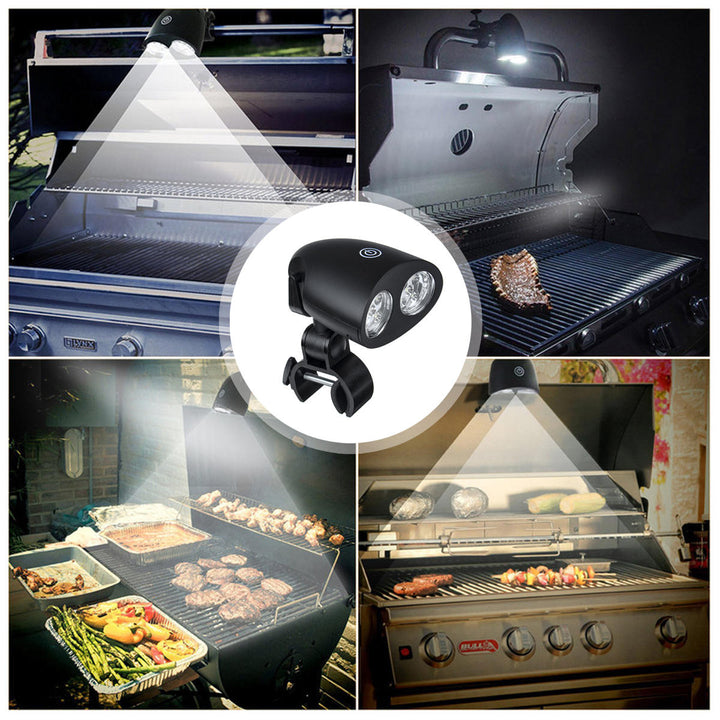 BBQ Grill Light Camping Picnic Durable Super Bright 10 Led Battery Powered Barbecue Lamp Image 12