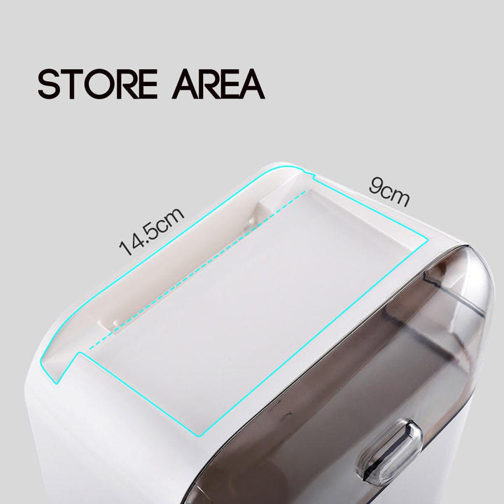 Black /White/Green/Pink Household Non-perforated Creative Waterproof Double Bin Tissue Box Shelf Toilet Box Image 6