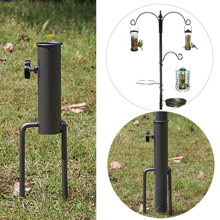 Bird Feeder Pole Hangers Feeding Station Stabilizer Feet SpikesStand Feed Tube Garden Lawn Image 6