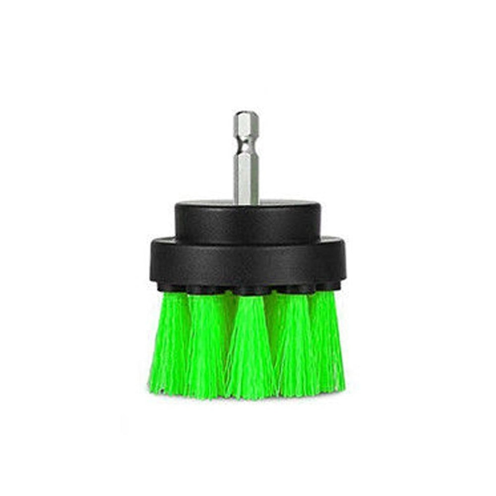 Bristle Electric Drill Brush 2 Inch Green 4 Inch Yellow Cleaning Brush for Dust Removal Image 2