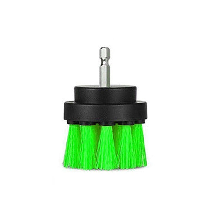 Bristle Electric Drill Brush 2 Inch Green 4 Inch Yellow Cleaning Brush for Dust Removal Image 1