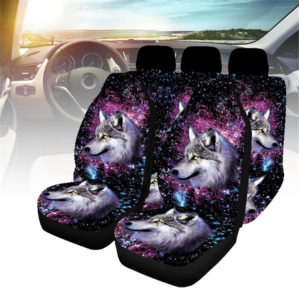 Car Seat Cover Universal Polyester Fiber Single Seat Full Set Automotive Interior Seat Protector Cushion Car Supplies Image 3