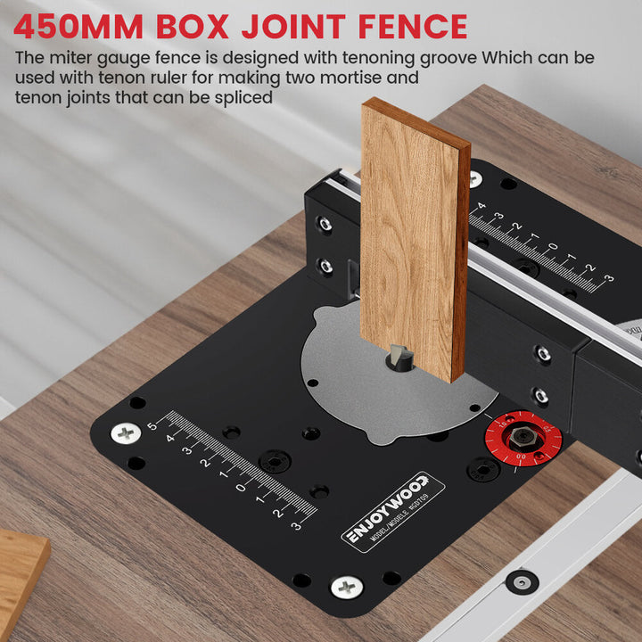 Brass Handle 450mm 27 Angle Miter Gauge With Box Joint Jig Track Stop Table Saw Router Miter Gauge Saw Assembly Ruler Image 4