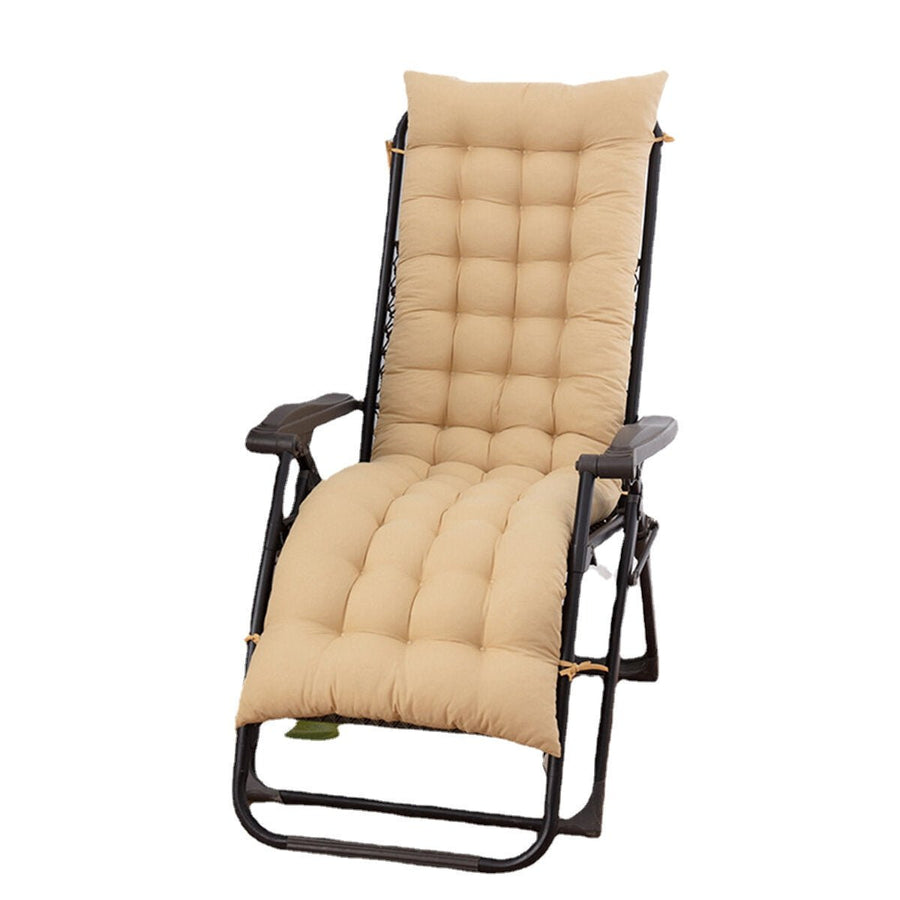 Chair Cushion Tufted Soft Deck Chaise Padding Outdoor Patio Pool Recliner 1861 Image 1