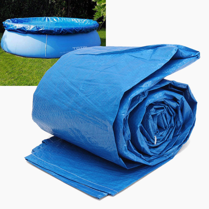 Circular Swimming Pool Cover Roller Fit 8/10/12 feet Diameter Family Garden Pool Tarpaulin Sheet Image 6