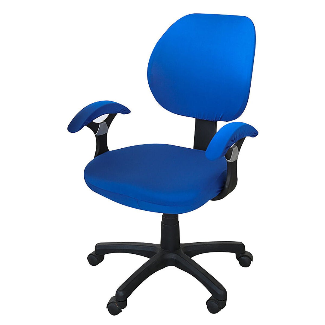 Computer Rotating Chair Protector Stretch Armchair Seat Slipcover Home Office Furniture Decoration Image 6