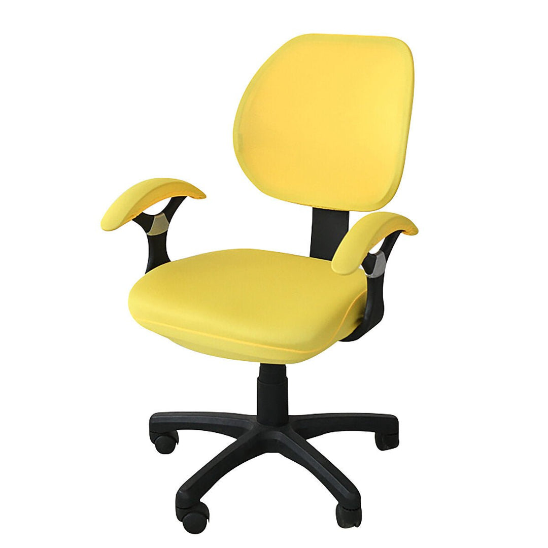 Computer Rotating Chair Protector Stretch Armchair Seat Slipcover Home Office Furniture Decoration Image 7