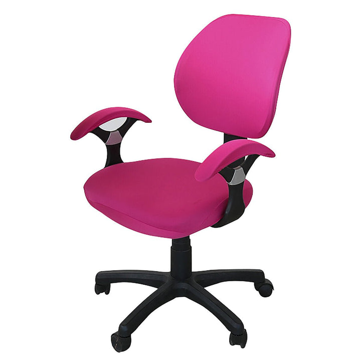 Computer Rotating Chair Protector Stretch Armchair Seat Slipcover Home Office Furniture Decoration Image 9