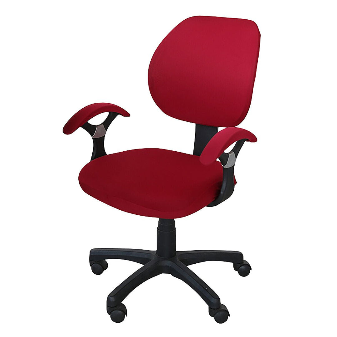 Computer Rotating Chair Protector Stretch Armchair Seat Slipcover Home Office Furniture Decoration Image 10