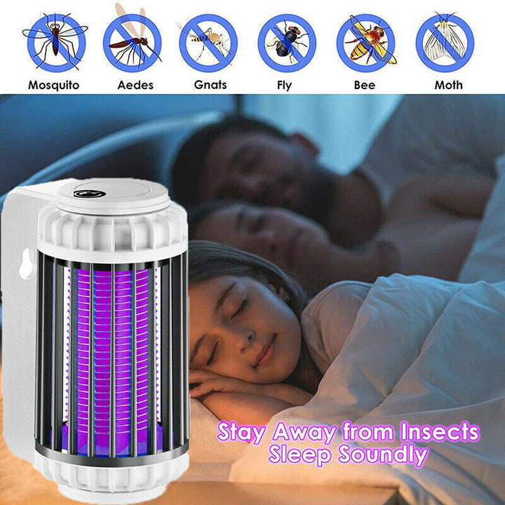 Cordless 3000V Electric Mosquito Zapper Lamp with Rechargeable Battery Image 3