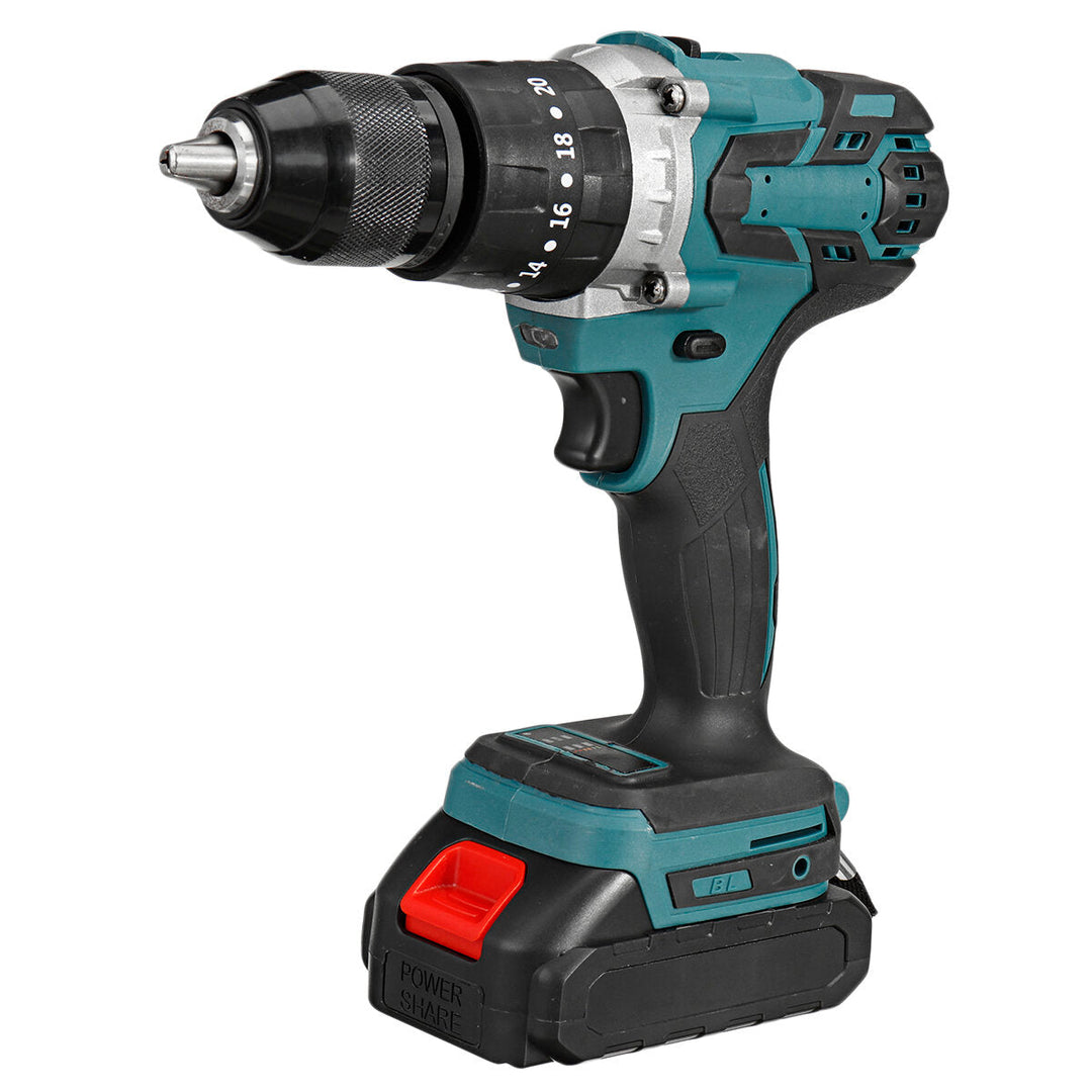 Cordless Electric Impact Drill 3 in 1 Rechargeable Drill Screwdriver 13mm Chuck Image 1