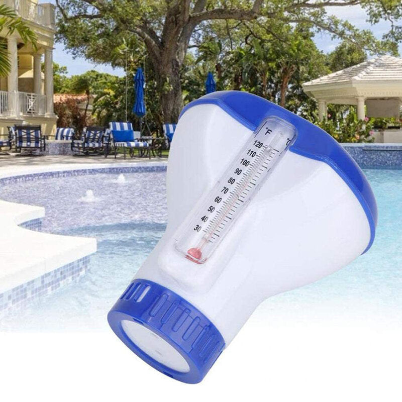 Chlorine Tablet Dispenser Automatic Dosing Device Swimming Pool Accessories With Thermometer Disinfection Automatic Image 2