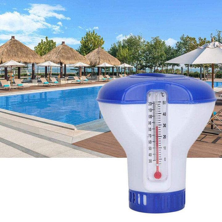 Chlorine Tablet Dispenser Automatic Dosing Device Swimming Pool Accessories With Thermometer Disinfection Automatic Image 5