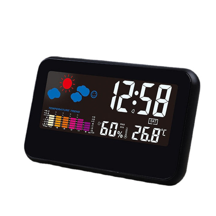 Digital Weather Station Thermometer Hygrometer Alarm Clock Smart Sound Control Clock Image 5