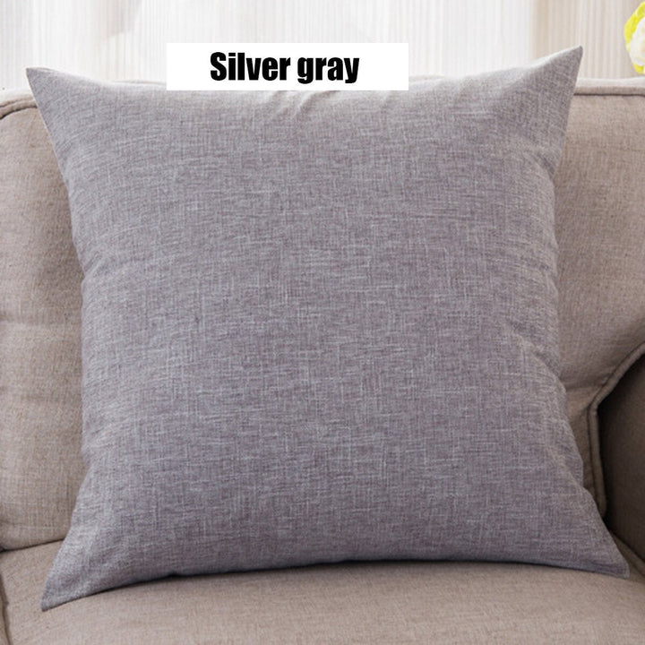 Cushion Cover Cotton Linen Sofa Car Home Waist Pillow Case Protector Decoration Image 10