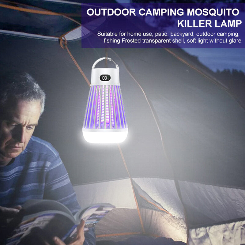 Cordless LED Digital Mosquito Zapper with Rechargeable Battery for Indoor/Outdoor Image 4