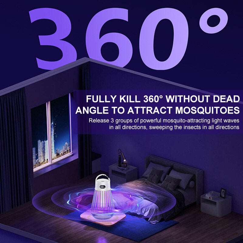 Cordless LED Digital Mosquito Zapper with Rechargeable Battery for Indoor/Outdoor Image 5