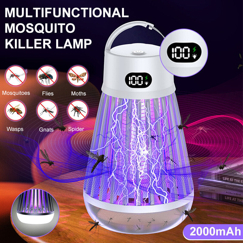 Cordless LED Digital Mosquito Zapper with Rechargeable Battery for Indoor/Outdoor Image 6