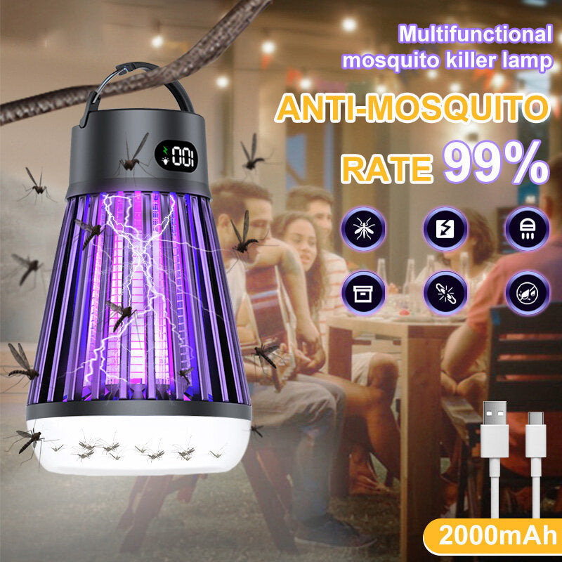 Cordless LED Digital Mosquito Zapper with Rechargeable Battery for Indoor/Outdoor Image 10