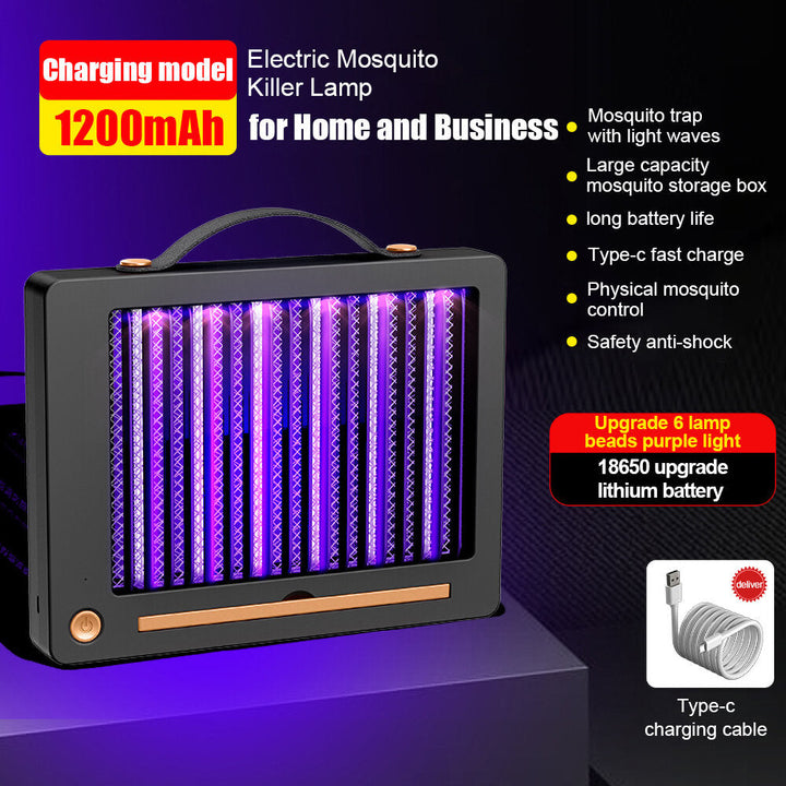 Cordless Rechargeable Electric Mosquito Zapper and Fly Trap Lamp Image 3